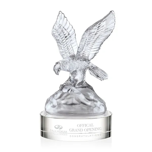 Spectacular Optical Crystal Eagle molded with shimmering detail and mounted on... from ASI 84592 St Regis Group / St Regis
