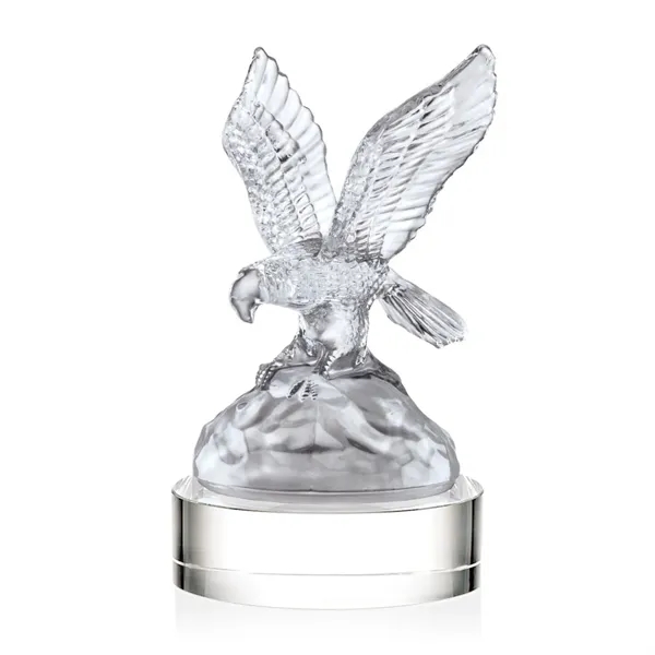 Spectacular Optical Crystal Eagle molded with shimmering detail and mounted on... from ASI 84592 St Regis Group / St Regis