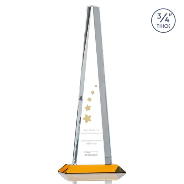 Features a statuesque Starfire Crystal piece with an Amber base... from ASI 84592 St Regis Group / St Regis