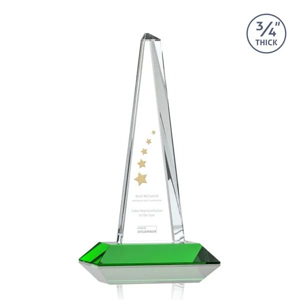 Features a statuesque Starfire Crystal piece with an Emerald base... from ASI 84592 St Regis Group / St Regis