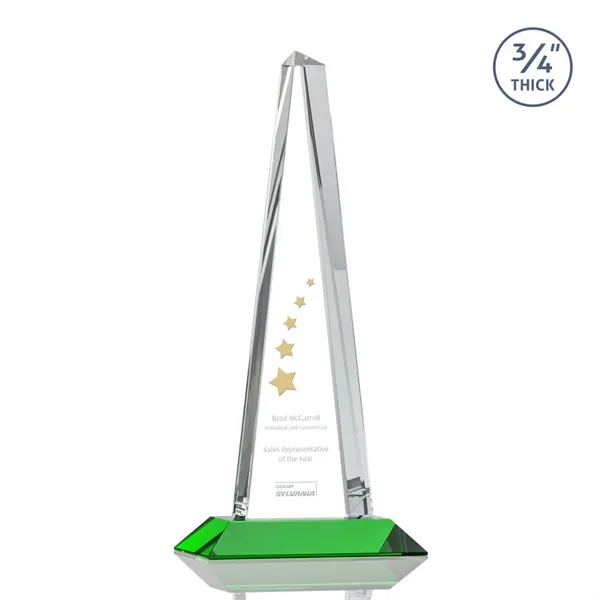 Features a statuesque Starfire Crystal piece with an Emerald base... from ASI 84592 St Regis Group / St Regis