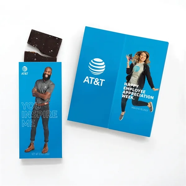 Fully customizable greeting card and gourmet chocolate bar all in one!... from ASI 68680 Maple Ridge Farms Inc / Sweeter Cards