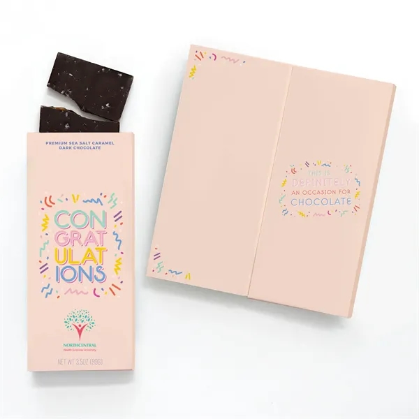 Fully customizable greeting card and gourmet chocolate bar all in one!... from ASI 68680 Maple Ridge Farms Inc / Sweeter Cards