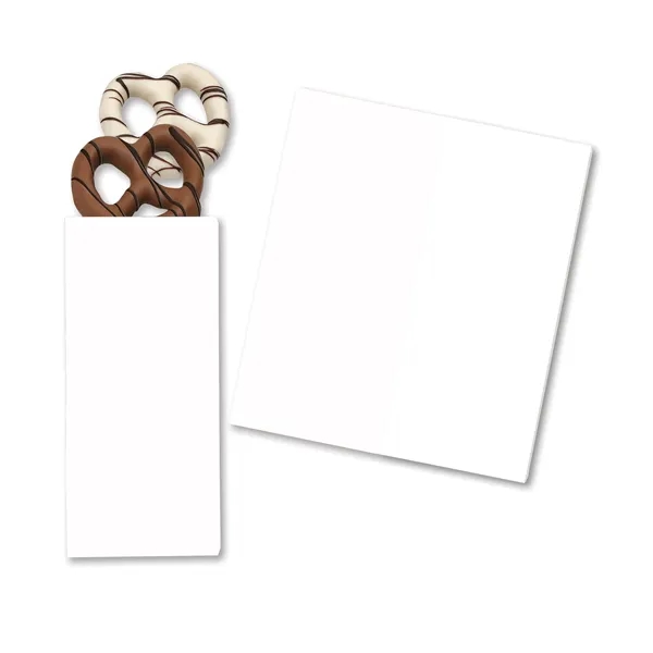 Fully customizable greeting card and gourmet chocolate dipped pretzels all in... from ASI 68680 Maple Ridge Farms Inc / Sweeter Cards