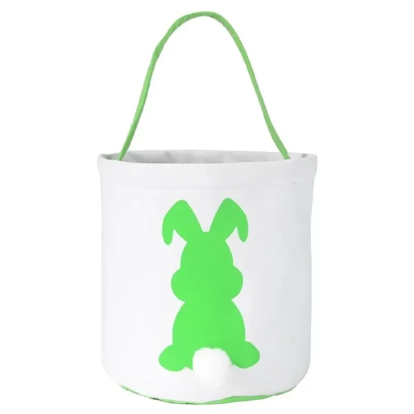 Easter eggs bunny canvas tote bag plus 1 color silkscreen on... from ASI 37218 Athena Promo (tm)