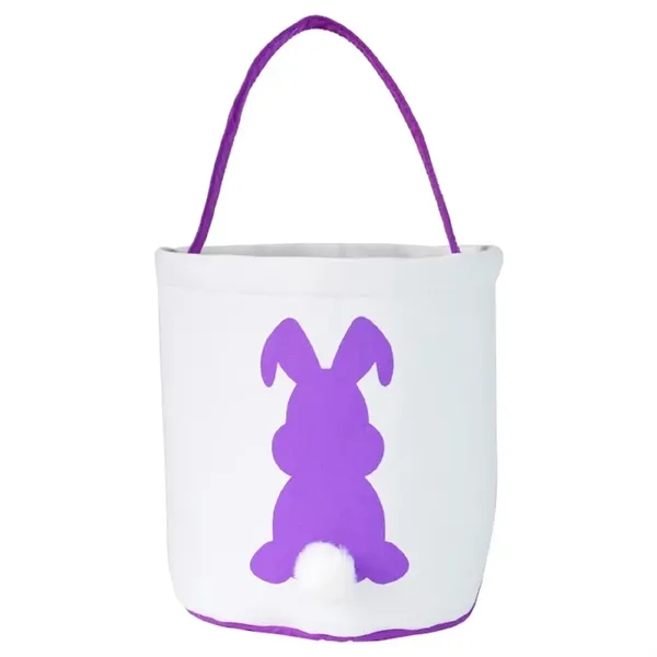 Easter eggs bunny canvas tote bag plus 1 color silkscreen on... from ASI 37218 Athena Promo (tm)