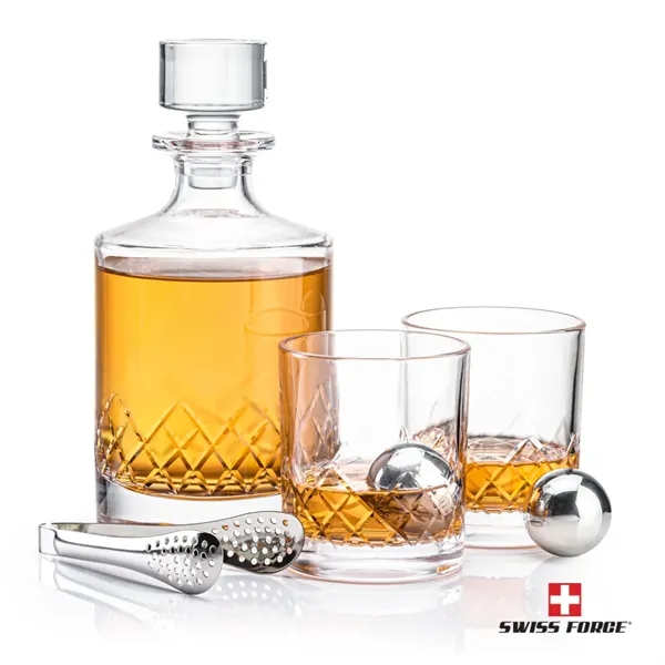 Heceta 3pc Decanter Set & S/S Ice Balls... from ASI 84592 St Regis Group