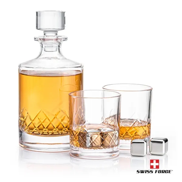 Heceta 3pc Decanter Set & S/S Ice Cubes... from ASI 84592 St Regis Group