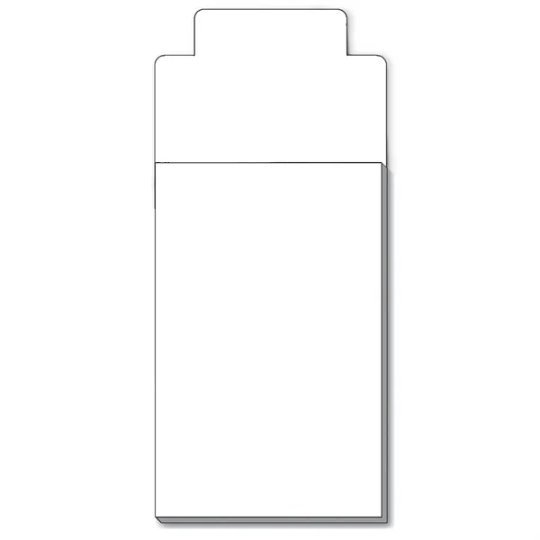 Frame-shaped magnet measuring 8.5"H x 3.5"W with a blank pad applied... from ASI 54040 Fey Promo / Magna-Tel by Fey