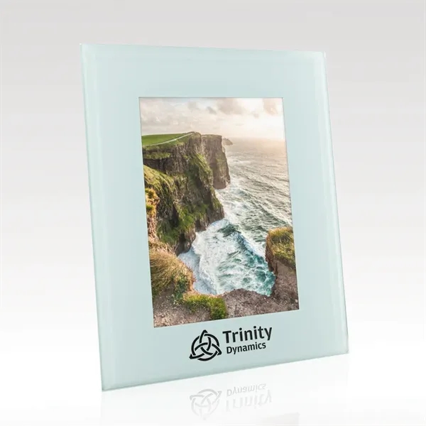 Glass picture frame that holds a 5" x 7" image with... from ASI 93986 Visions/Awardcraft