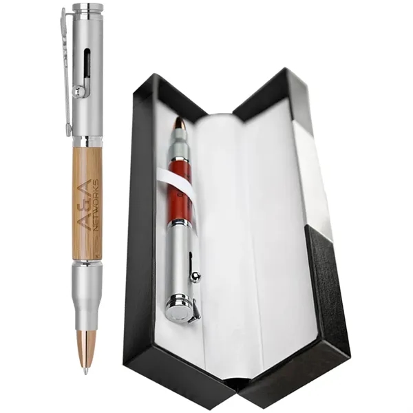 Bolt-action ballpoint pen in gift box.... from ASI 39552 BEL Promo
