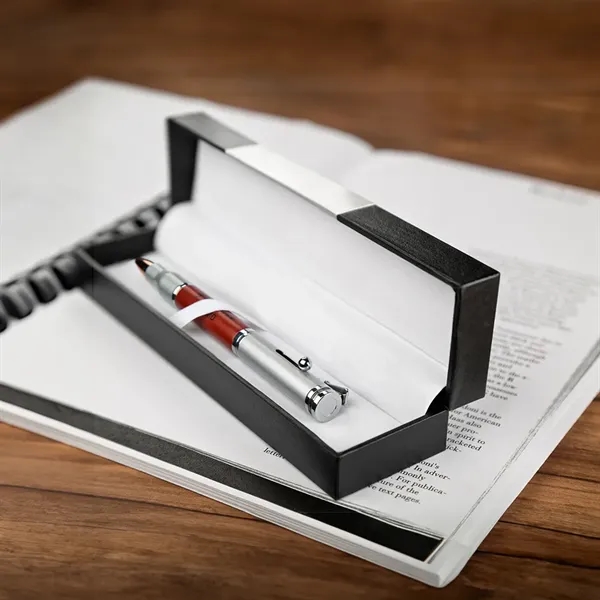 Bolt-action ballpoint pen in gift box.... from ASI 39552 BEL Promo