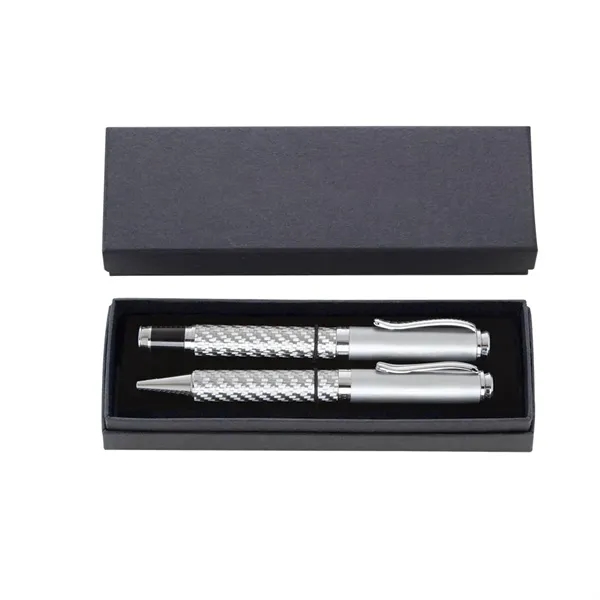 Ballpoint pen and rollerball pen set inside a box.... from ASI 39552 BEL Promo