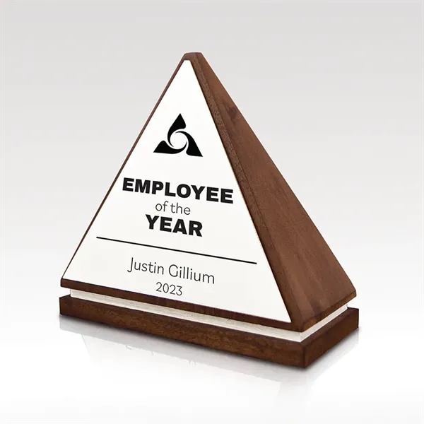 Vertex award made of wood with silver metal accents.... from ASI 93986 Visions/Awardcraft / Visions Awards