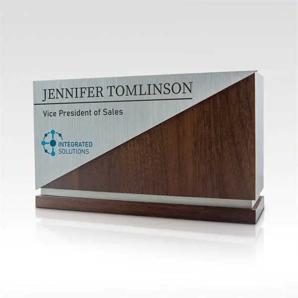 Wexford award made of wood and silver metal.... from ASI 93986 Visions/Awardcraft / Visions Awards