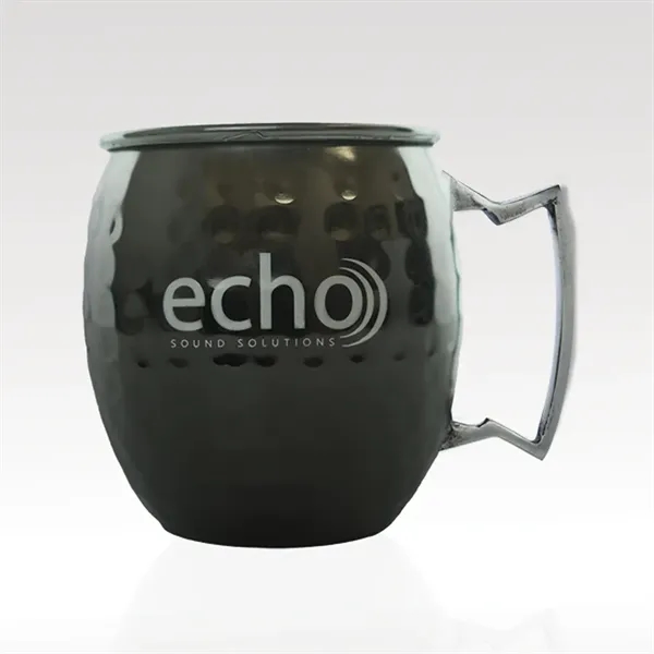 Matte black 17ox stainless steel Moscow Mule mug... from ASI 93986 Visions/Awardcraft / Visions Awards