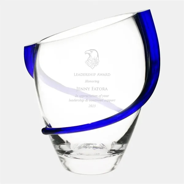 Cobalt Vase with a swirl design enhances any table or formal... from ASI 47791 Best Deal Awards / Best Deal Awards