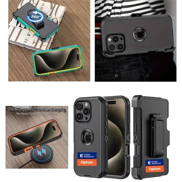 iBank® iPhone 16 Plus Shockproof Case with Belt Clip and a... from ASI 79909 Promotek