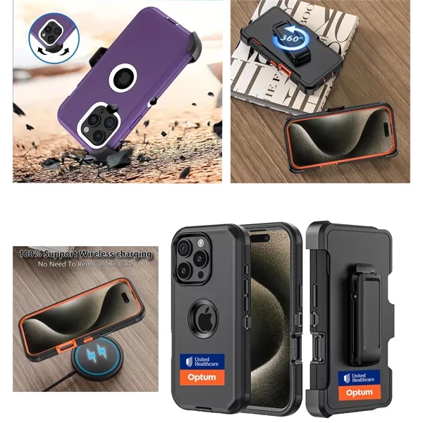 iBank® iPhone 16 Shockproof Case with Belt Clip and a kickstand... from ASI 79909 Promotek