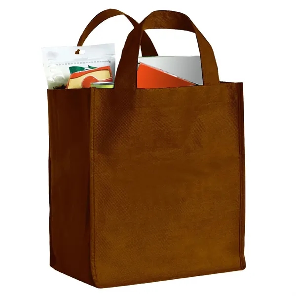 Grocery bag made of non-woven polypropylene with bottom reinforced insert and... from ASI 68507 The Magnet Group / Perfect Line