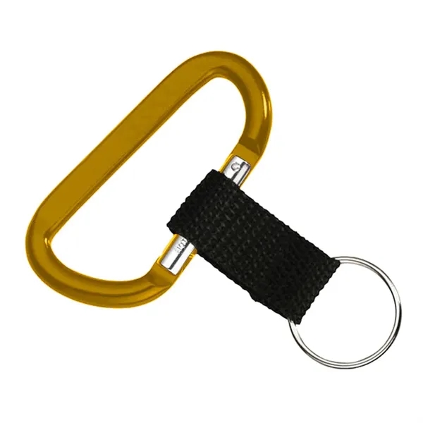 0.25" x 1.63" x 3.5" carabiner with sturdy strap and keyring.... from ASI 68507 The Magnet Group / Innovations by Magnet™