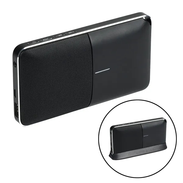 5.6-watt fusion power bank and wireless speaker with 6000 mAh battery.... from ASI 68507 The Magnet Group / Innovations by Magnet™