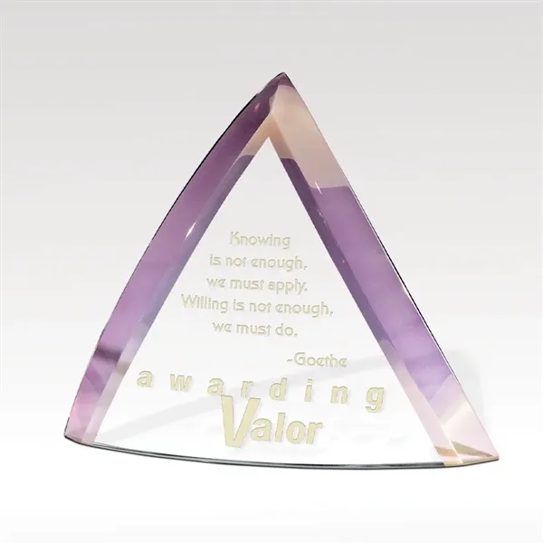 Slumped glass award that features beautiful amethyst luster edges for an... from ASI 93986 Visions/Awardcraft / Visions Awards