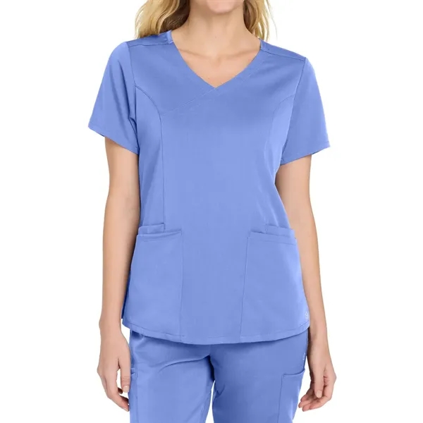 Wink® Women's Premiere Flex Mock Wrap Top... from ASI 57371 Eyevertising