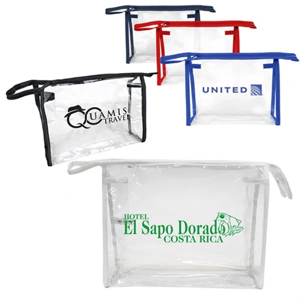 Zippered Clear Cosmetic Toiletry Pouch.... from ASI 37455 Atteff International Inc
