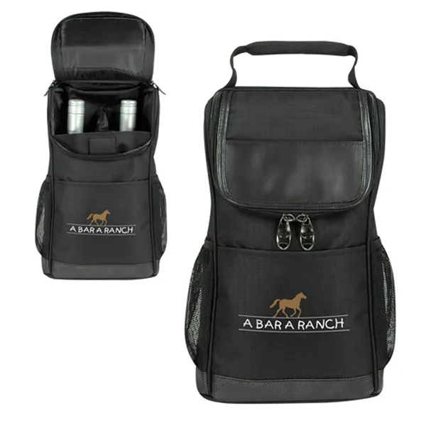 Deluxe double win bottle bag, rip-stop polyester.... from ASI 37455 Atteff International Inc