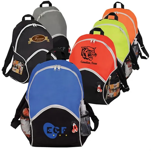 Highlight backpack with spacious zippered main compartment.... from ASI 37455 Atteff International Inc