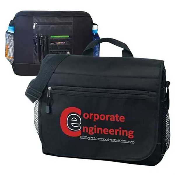 Black briefcase made of 600 denier polyester.... from ASI 37455 Atteff International Inc