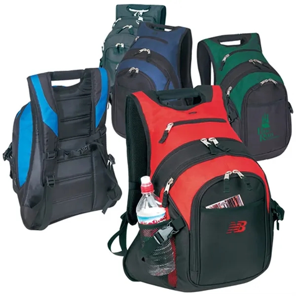Polyester computer backpack with heavily padded back and shoulder straps.... from ASI 37455 Atteff International Inc