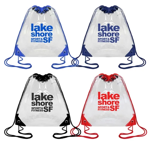 Compact Clear Drawstring Backpack.... from ASI 37455 Atteff International Inc