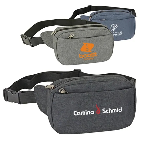 Heather Design 3-Zippered Fanny Pack.... from ASI 37455 Atteff International Inc