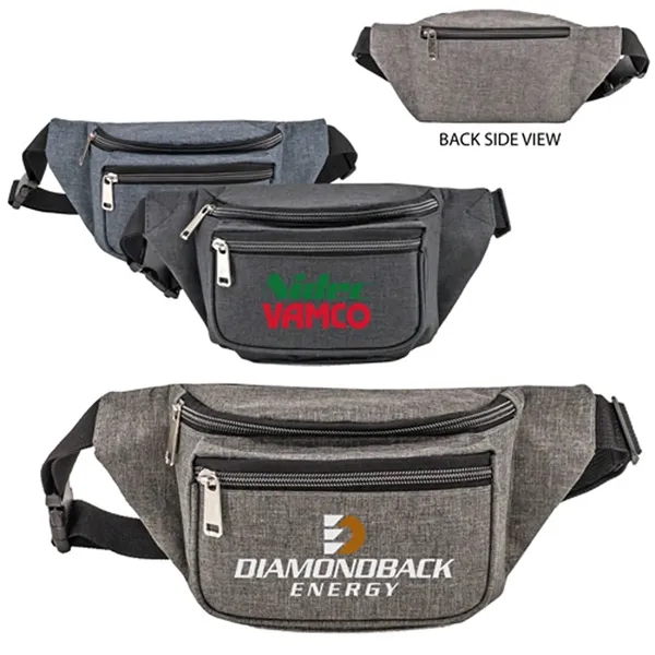 Heather Design Classic 3-Zippered Fanny Pack.... from ASI 37455 Atteff International Inc