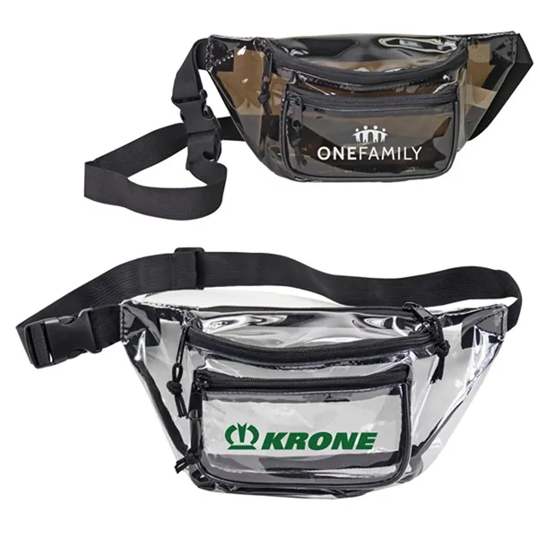 Tranparent PVC 3-Zipper Fanny Pack.... from ASI 37455 Atteff International Inc