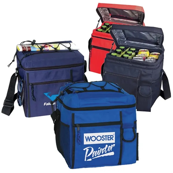 Picnic cooler with gusset zippered front pocket and cell phone pouch.... from ASI 37455 Atteff International Inc