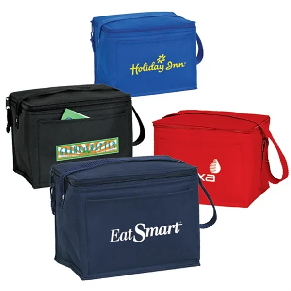 Six pack cooler with Insulated zippered main compartment with slide front... from ASI 37455 Atteff International Inc
