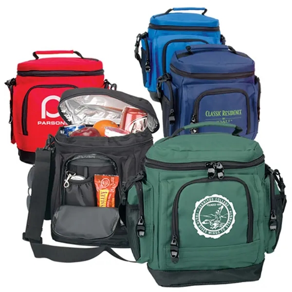 Cooler made of polyester with water tight lining, pockets, organizer and... from ASI 37455 Atteff International Inc