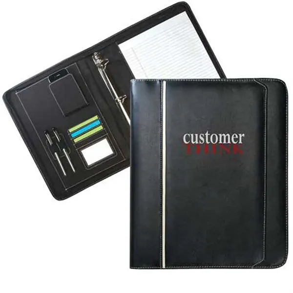 Zippered leatherette binder portfolio.... from ASI 37455 Atteff International Inc