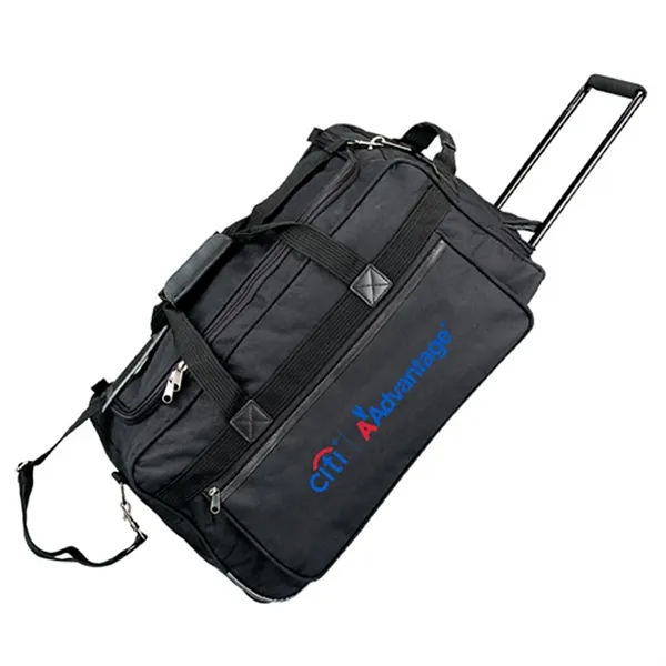 Rolling travel bag with U-opening, front pocket, wheels and padded shoulder... from ASI 37455 Atteff International Inc