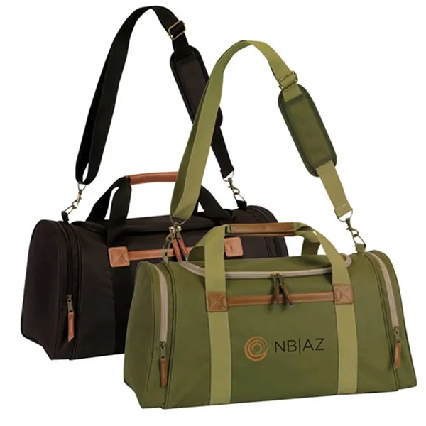 Urban duffel, 600 denier polyester with brown leatherette trims.... from ASI 37455 Atteff International Inc