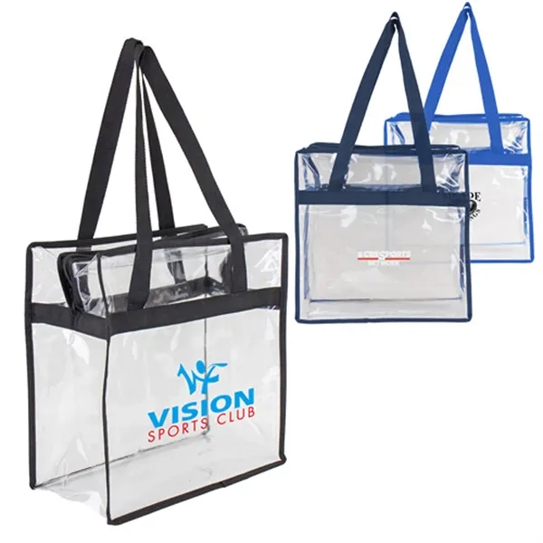 Transparent Promo Stadium Zippered Tote.... from ASI 37455 Atteff International Inc