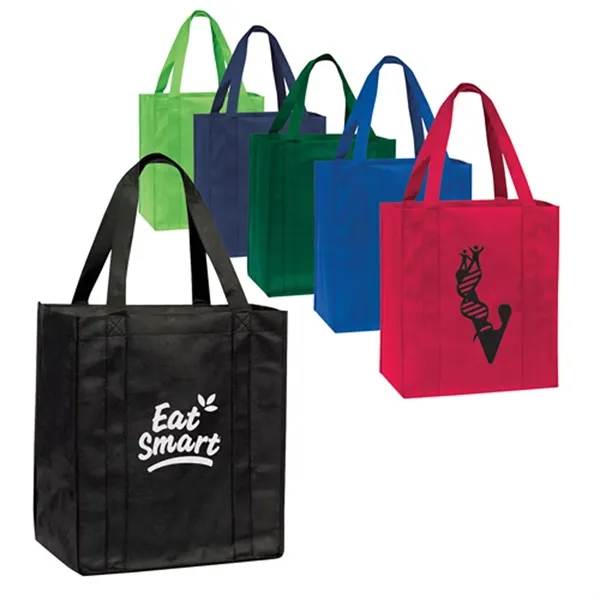 Non-woven shopping tote with bottom board.... from ASI 37455 Atteff International Inc