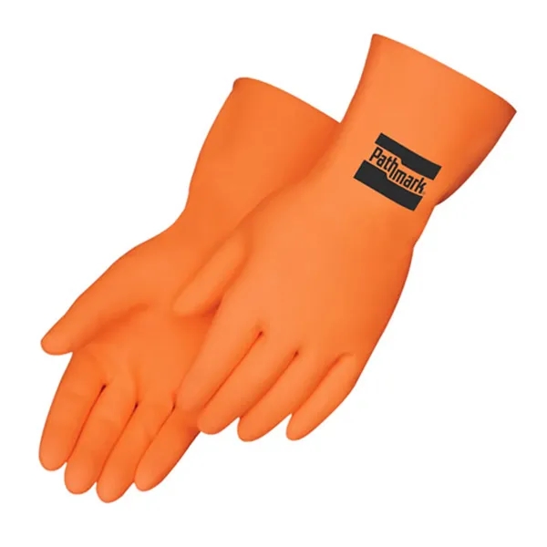 Orange neoprene/latex unsupported flock lined glove.... from ASI 37455 Atteff International Inc