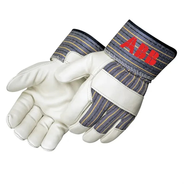 Quality grain cowhide work gloves with 2 1/2" rubberized safety cuff.... from ASI 37455 Atteff International Inc