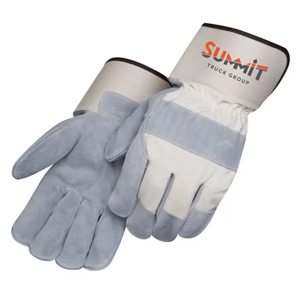 Side split cowhide work glove with white heavy canvas back.... from ASI 37455 Atteff International Inc