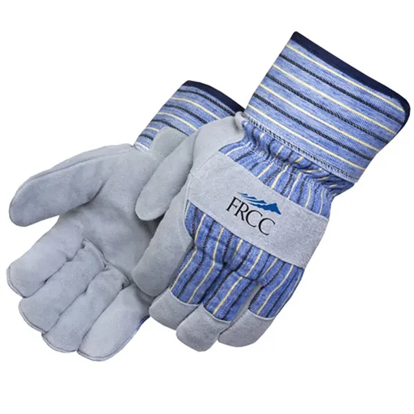 Red jersey foam lined split cowhide work gloves.... from ASI 37455 Atteff International Inc