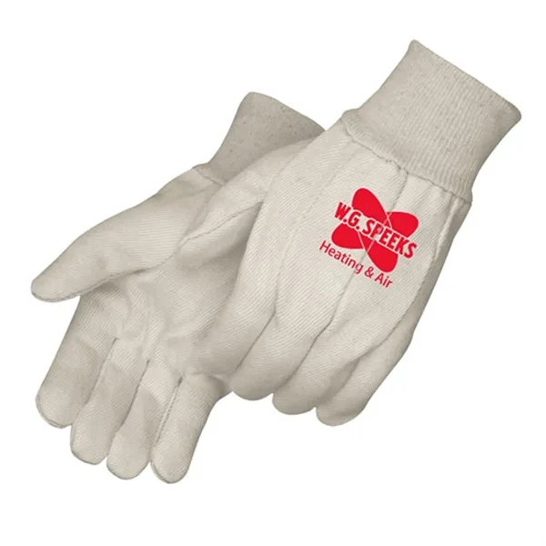 Canvas gloves with natural knit wrist, straight thumb with clute pattern.... from ASI 37455 Atteff International Inc